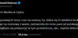 Wojciech Mońka nt. MATUR i telefonu, który otrzymał tuż przed połączeniem z C+ xD